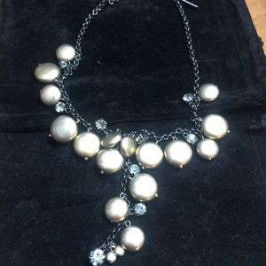 Gold tone glam necklace